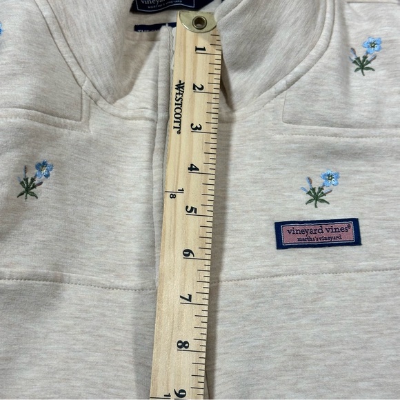 Vineyard Vines Martha's Vineyard Fleece 1/4 Zip Pullover XL embroidered Preppy - Picture 11 of 14